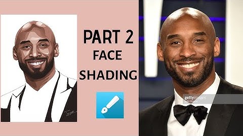 Vector art of kobebryant (face shading) part 2 #kobebryant #infinitedesign
