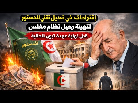 إقتراحات في تعديل تقني للدستور لتهيئة رحيل نظام مفلس قبل نهاية عهدة تبون الحالية