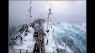 SHIPS IN STORM COMPILATION -MONSTER WAVES