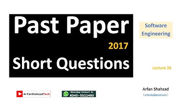 SE 26 (2) Past Paper Short Questions 2017 by Arfan Shahzad in Urdu