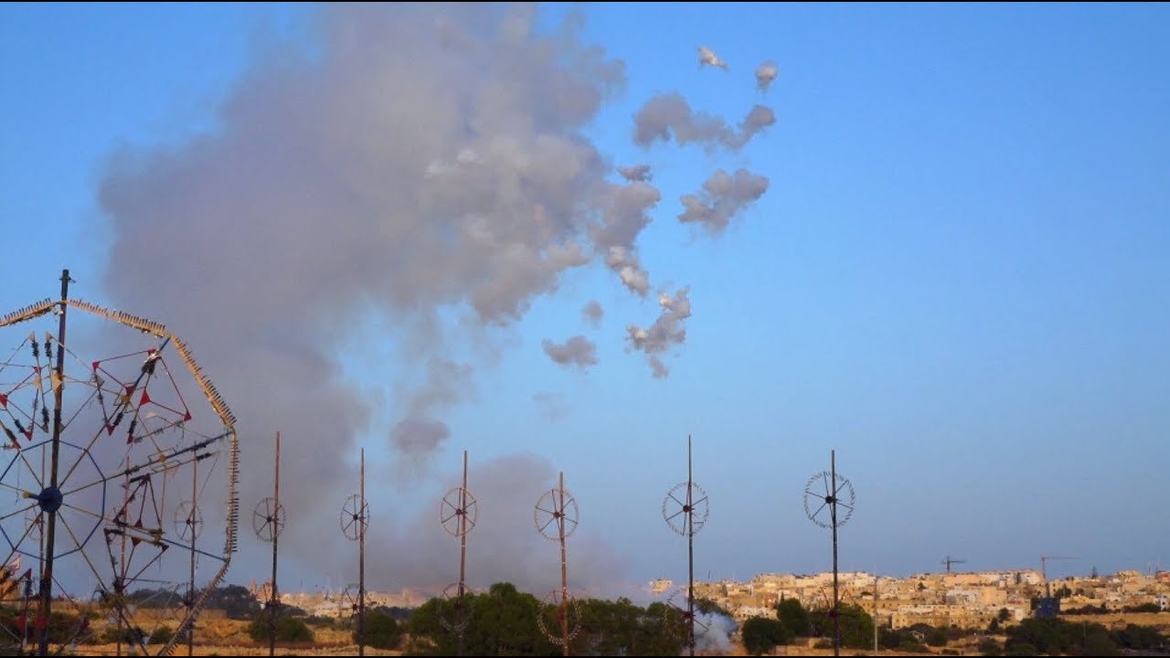 Qrendi, Malta - Daylight Salutes, Battery and Beraq Shells - Santa Marija 15.08.2017
