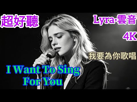 Lyra·雲音 翻唱 超好聽 4K|《我要為你歌唱》(1956年) | "I Want To Sing For You" | 原唱:姚莉 | 英文女聲版 | 我要為你歌唱，唱出我心裡的悲傷  #歌曲
