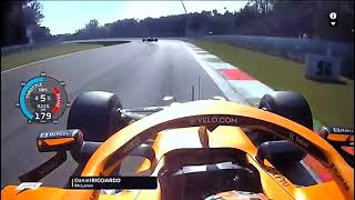 F1 2021 Ricciardo vs Sainz 351 km/h Overtake Race Onboard - Italian Grand Prix | With Telemetry