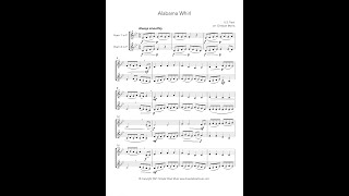 Alabama Whirl oh Susanna french Horn Duet