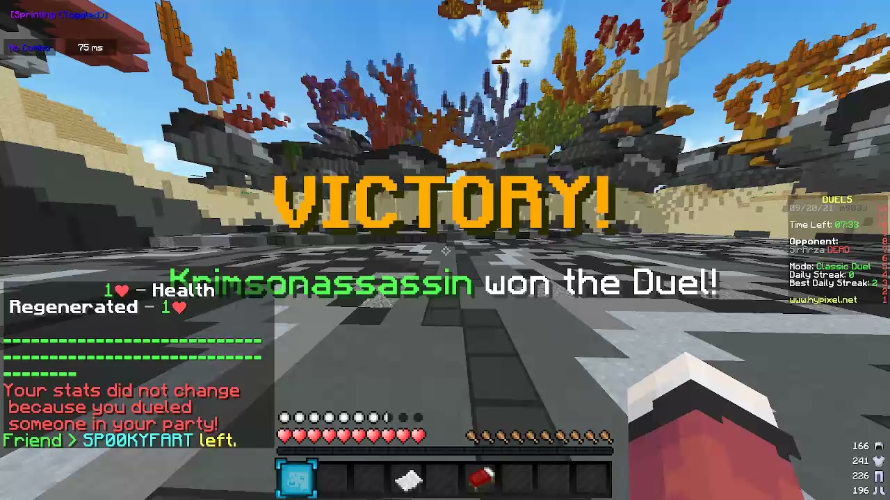 Minecraft Duels with a narwal 