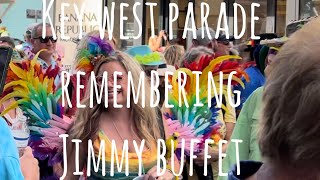 1000’s in Key West Gather To Remember Jimmy Buffett on Duval Street