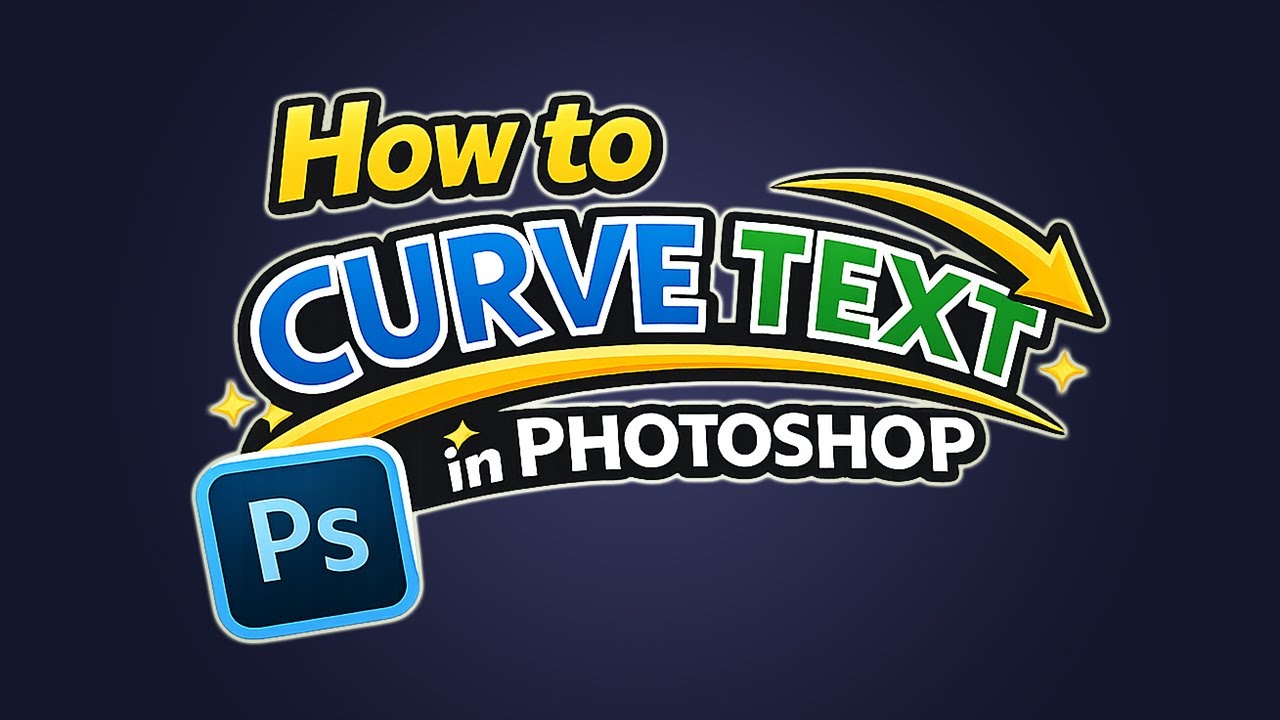 How to curve text in photoshop