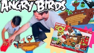 Angry Birds Pirate Pig Attack Jenga Kids Game