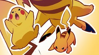 Pikachu jump 2D Animation (part 1) - plus time lapse - using procreate - iPad Pro 10.5