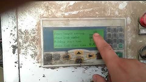 chain link fence machine english PLC system