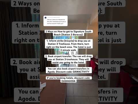 How to get to Signature Boracay South Beach + transfers & hotel discount codes