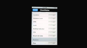 CleanStatus Cydia Tweak