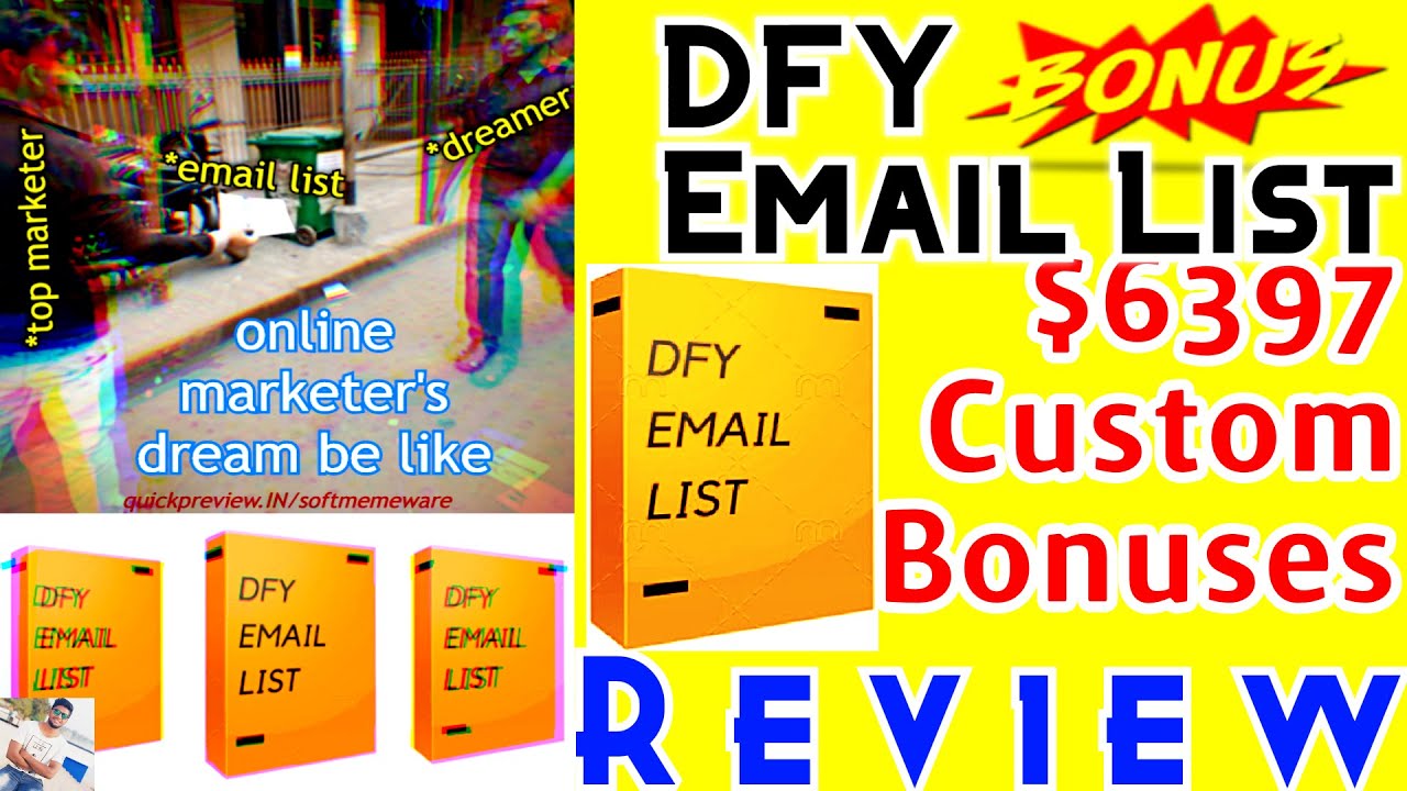 DFY Email List Review & Demo with +$6397 Bonuses ⚠️ WAIT ⚠️ Don't get it without my 🔥 BONUSES 🔥