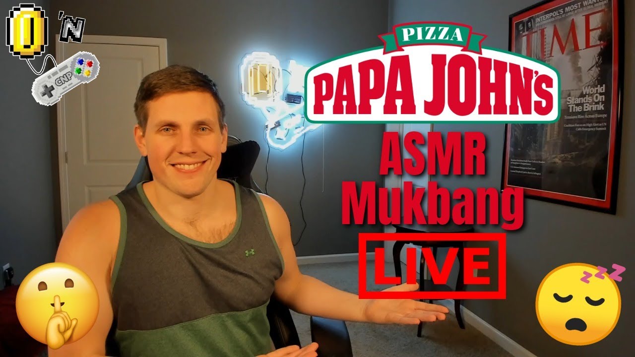ASMR Mukbang Live | Pizza and Drinks With CNP!