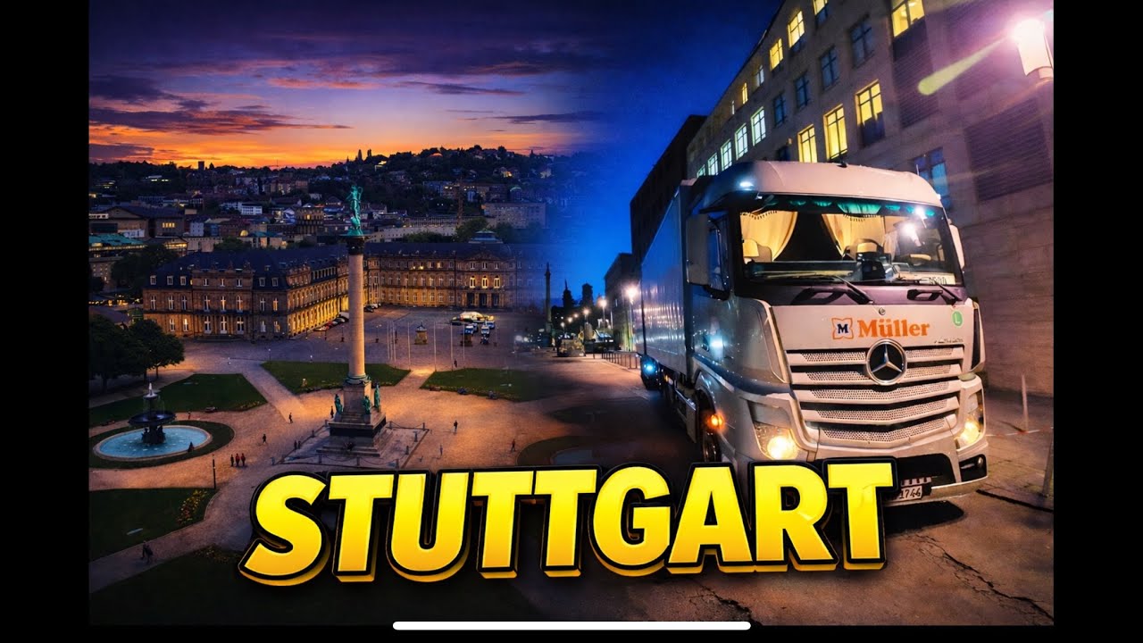Kamionom kroz centar Stuttgarta | Otkud ja u kamionu?!