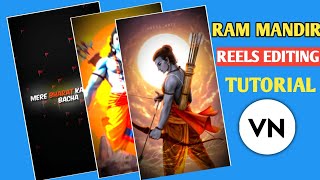 Ram Mandir Udghatan Reels Video Editing Tutorial Vn App 2024 | Ram Navami Reels Editing Vn App screenshot 5