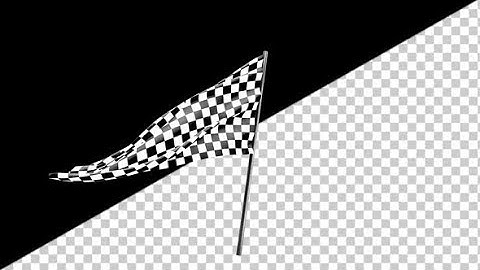 Checkered Race Flag Waving with an Alpha Channel | Motion Graphics - Videohive template
