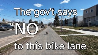 Why is this the best bike lane Edmonton is building but the UCP wants to tear it all out?