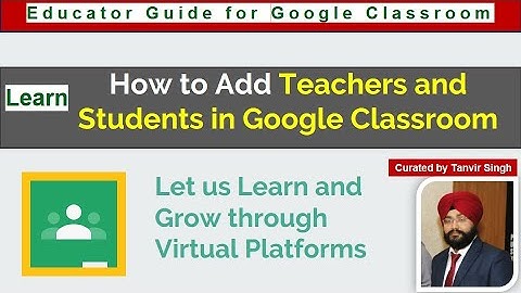 Add Co Teachers and Students in your Class in Google Classroom