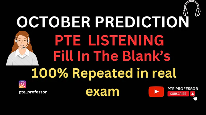 Ace PTE Listening with October 2023 Fill in the Blanks