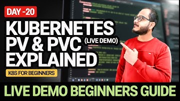 Kubernetes PV & PVC uitgelegd (live demo) | K8s voor beginners - dag 20