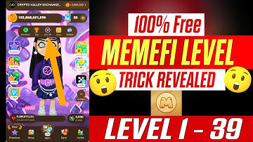 Memefi Max Level Trick ✅ | 1 To 39 Level Trick ✅ Crypto With Hamza 🤑