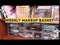 Weekly Makeup Basket I Shop My Stash I Everyday Makeup