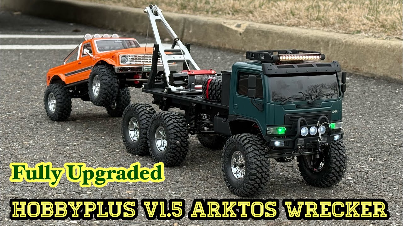 Testing the Hobby Plus V1.5 Arktos 6x6 Wrecker Rebuild #hobbyplus #arktos6x6 #rccrawler 