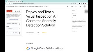 Deploy and Test a Visual Inspection AI Cosmetic Anomaly Detection Solution || #qwiklabs || #GSP898