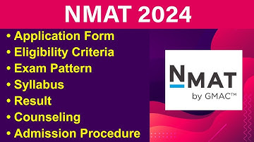NMAT 2024 - Eligibility Criteria, Exam Date, Application form, Syllabus, Counseling