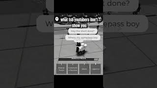 what tsb youtubers don't show you.... #roblox #tsb #shorts
