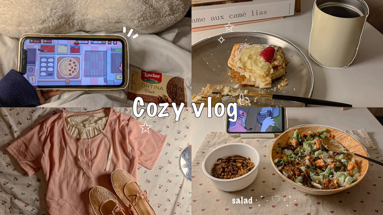 فلوق يومي 🍰🫧 يوميات . طبخ . قهوة . كعكة . انبوكسنق . العاب . والمزيد . Cozy night . aesthetic vlog