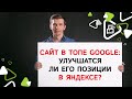 Можно ли улучшить позиции в Яндексе за счет нахождения сайта в ТОПе Google?