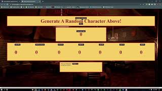 Dev Mountain D&D Character Generator Foundation Capstone