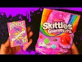 Chewy skittles berry gummies  candy n solitaire  asmr solitaire 494