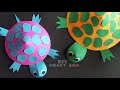 Moving paper turtle  craft activity for little kids  diy paper craft