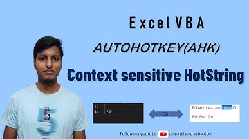 AutoHotKey : Context Sensitive Hotstring