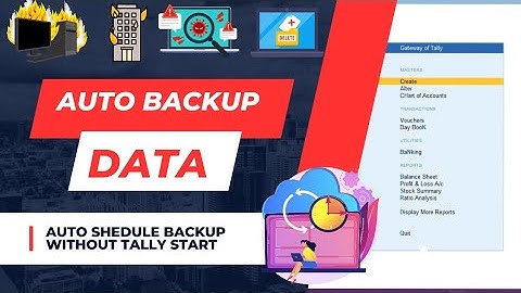 Auto Schedule Backup Without Tally Start | Tally addons