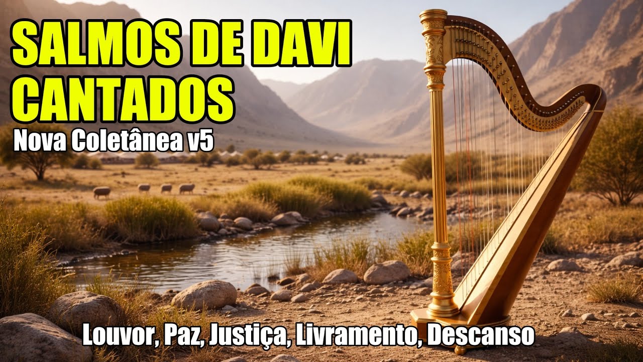 🎵 1h de LINDOS SALMOS CANTADOS | Louvor, Paz, Justiça, Descanso, Clamor, Proteção e Alívio da Alma