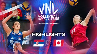 🇷🇸 SRB vs. 🇨🇦 CAN - Highlights | Week 2 | Women's VNL 2024