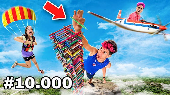 USEI 10.000 LÁPIS PRA CONSTRUIR A MAIOR TORRE *Ela caiu ?