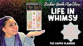 Life in Whimsy | Sticker Book Flip-Thru | The Happy Planner | Fall 2026 Release 💜