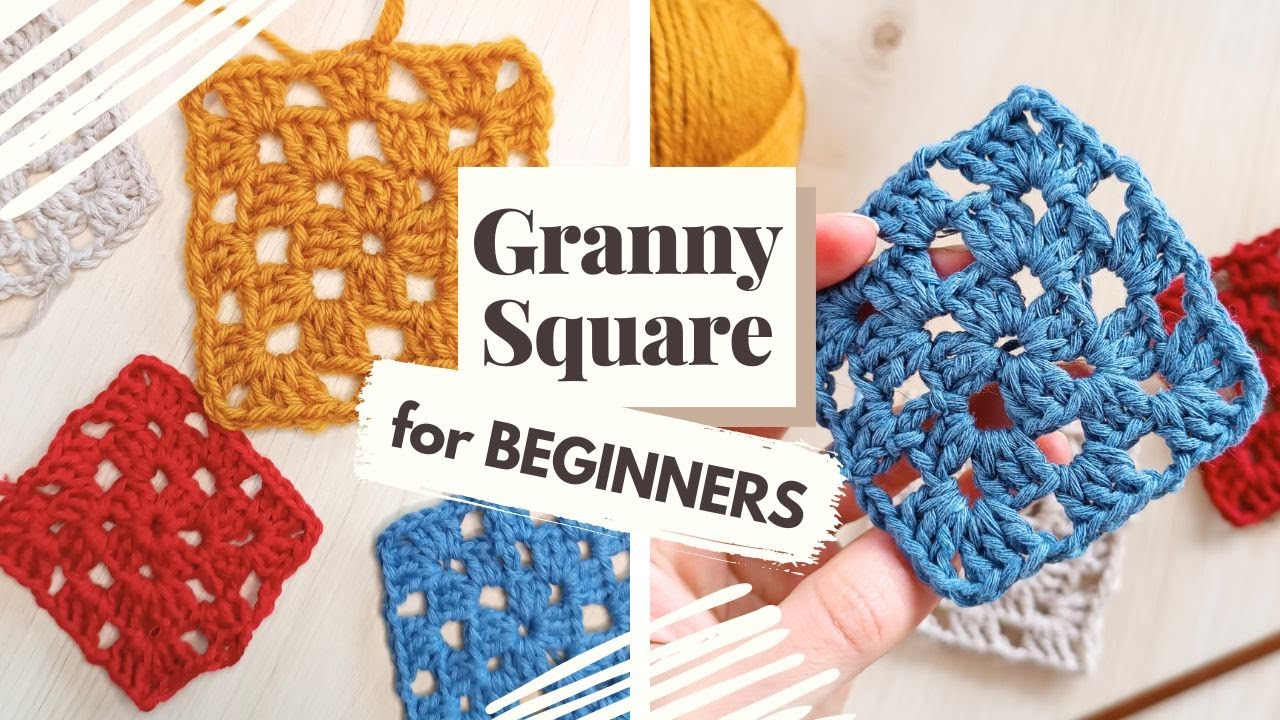 How to Crochet Classic Granny Square | Crochet for Beginners - YouTube