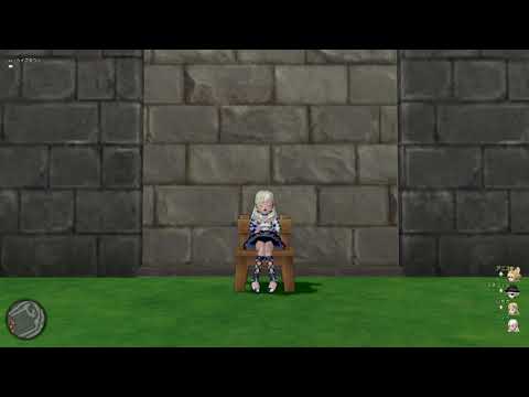 【DQ10】しぐさ「お茶を飲む」（人間・女・小）