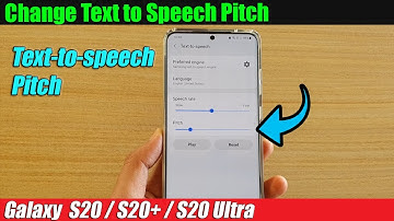 Galaxy S20/S20+: How to Change Text to Speech Pitch