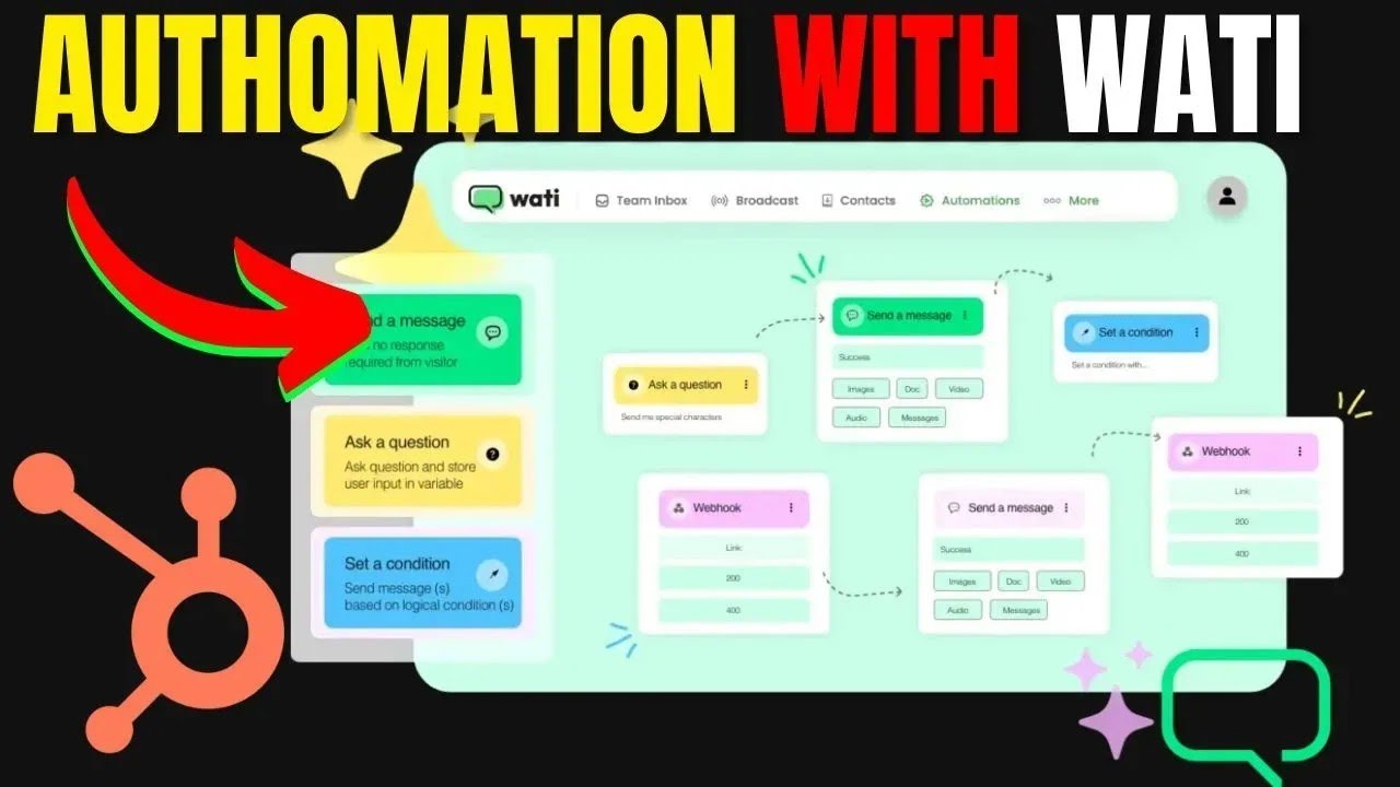 How to Create Automation Flow With Wati and HubSpot - YouTube