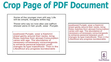 How to Crop PDF pages in Foxit PhantomPDF