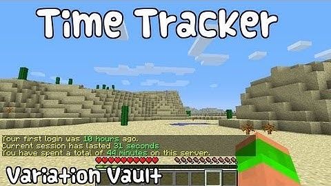 Minecraft Bukkit Plugin - Time Tracker - Check a players last login and total game time!