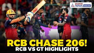 RCB vs GT Highlights: Virat Kohli’s 81 Powers Stunning 206 Chase | Sai Sudharsan Hits Century
