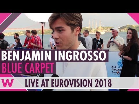 Benjamin Ingrosso (Sweden) @ Eurovision 2018 Red / Blue Carpet Opening Ceremony